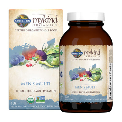 Mykind Organics Mens Multi,  120 Vegan Tablets