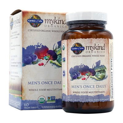 Mykind, Mens Once Daily, Whole Food Multivitamin  60 Vegan Tablets