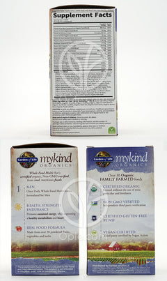 Mykind, Mens Once Daily, Whole Food マルチビタミン, ビーガンタブレット60粒