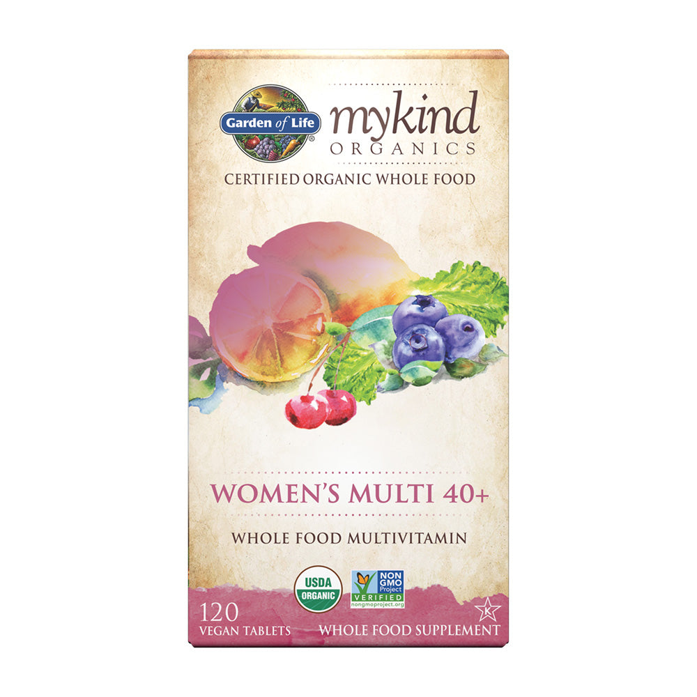 Mykind Organics ウーマンズマルチ 40+、ビーガンタブレット120粒