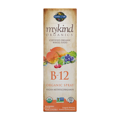 가든오브라이프_마이카인드 오가닉스 비타민 B-12 오가닉 스프레이 라즈베리 맛, 58ml