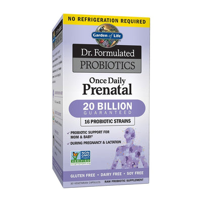 Dr. Formulated Probiotics, Once Daily Prenatal, 20 Billion (No Refrigeration Required)  30 Vegetarian Capsules