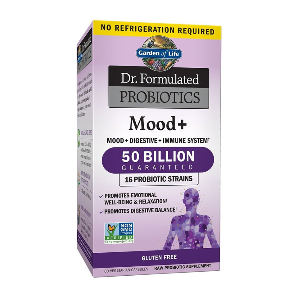 Dr. Formulated Probiotics, Mood+, 50 Billion 60 Vegetarian Capsules
