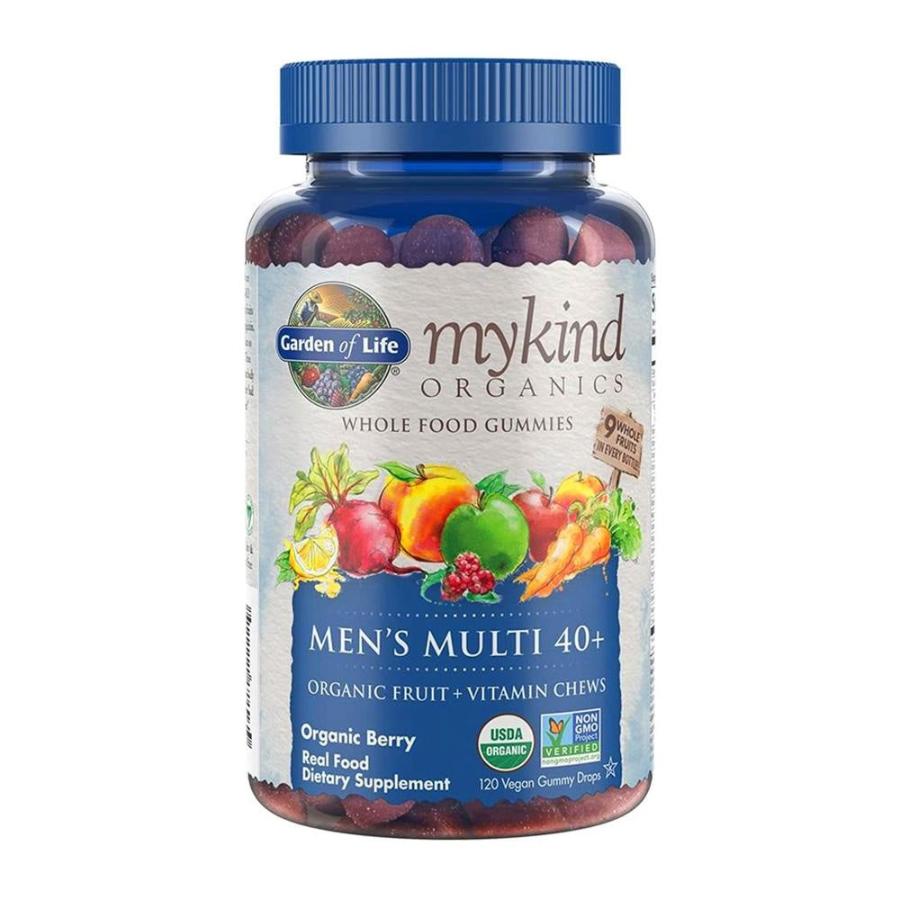 Garden of Life_Mykind Organics Men's Multi 40+オーガニックグミ、120粒