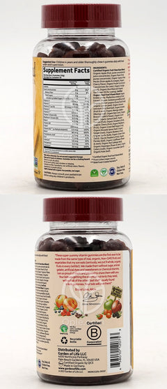 Garden of Life mykind Organics キッズマルチグミ オーガニックチェリー, 120グミ
