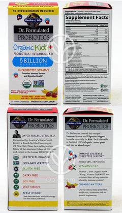 ガーデンオブライフ_ドクターフォーミュレイテッド乳酸菌オーガニックキッズ+50億ストロベリーバナナ、30チュアブル