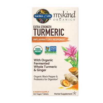 Mykind Organics エクストラストレングスターメリック、120 ビーガンタブレット