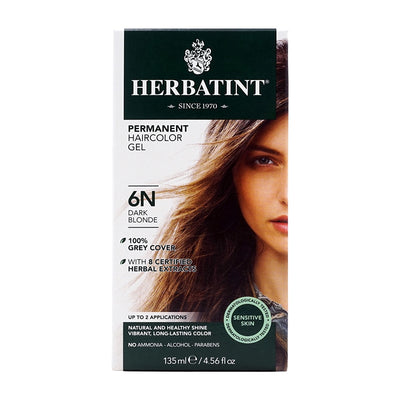 허바틴트_パーマネントヘアカラー ジェル 6N ダークブロンド、135ml