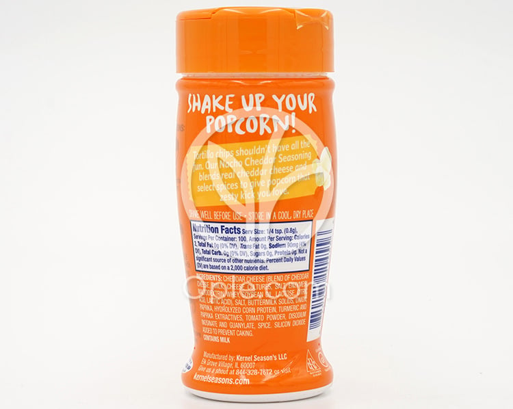 ポップコーン用調味料 ナチョチェダー 2.85 oz — 후면
