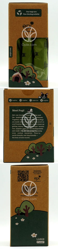 Earth Friendly Poop Handle Bags Powder Fresh Scent Super Pack,  300 Bags