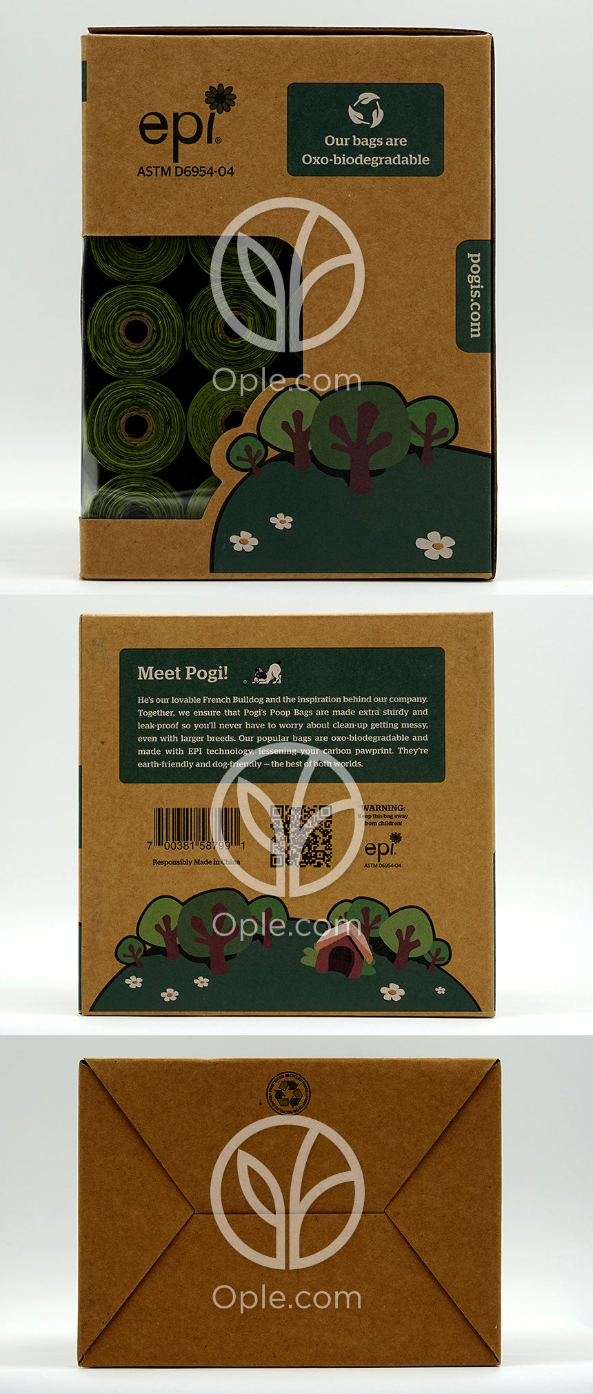 Earth Friendly Poop Bags Powder Fresh Scent Super Duper Pack (50 Rolls) +2 Dispensers,  750 Bags — 후면