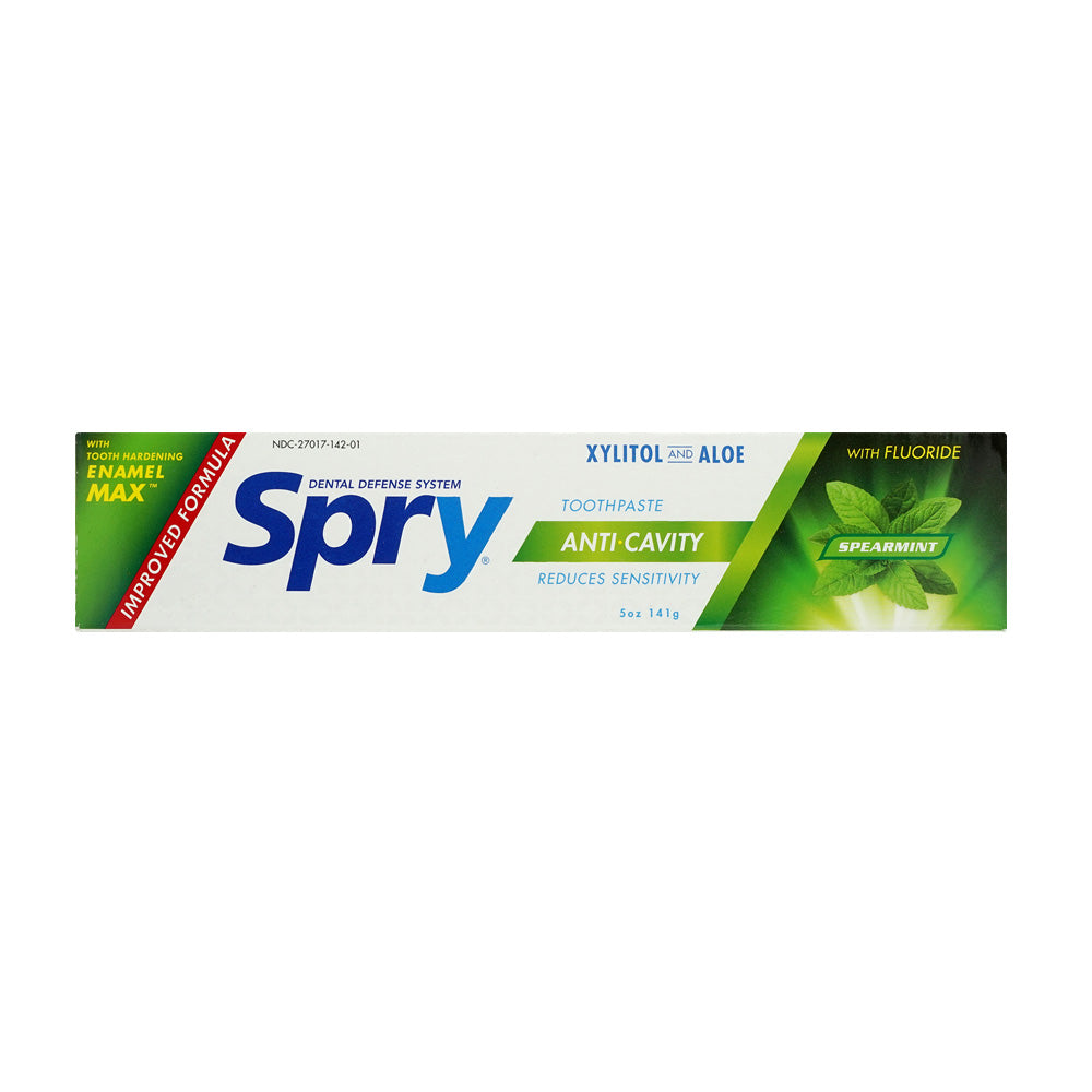 자일러 スプライト キシリトール＆アロエ虫歯予防歯磨き粉 氟素配合 スペアミント 141g