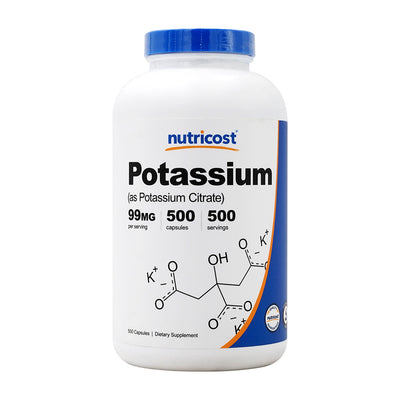 Nutricost_カリウム（クエン酸カリウム）99mg、500カプセル