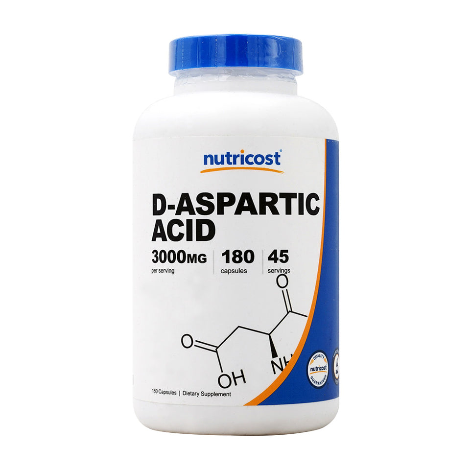 Nutricost D-アスパラギン酸 3000mg、180カプセル