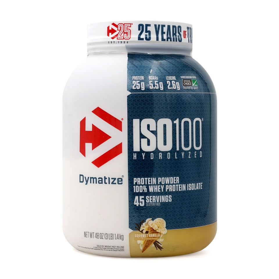 ダイマタイズ_Iso-100プロテインパウダー、100%ホエイプロテインアイソレート、グルメバニラ、45食、1.4kg