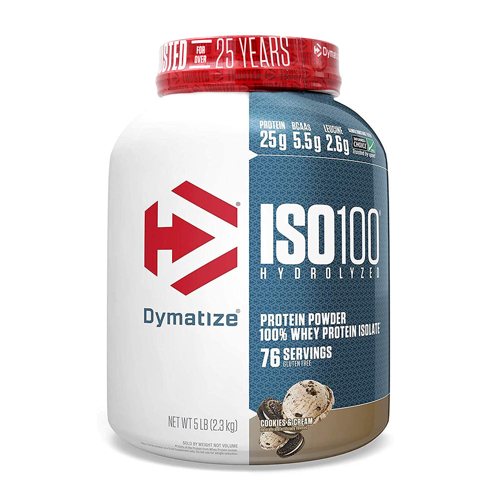 ダイマタイズ_Iso-100加水分解プロテインパウダー100%ホエイプロテインアイソレートクッキー＆クリーム76食分、2.3kg