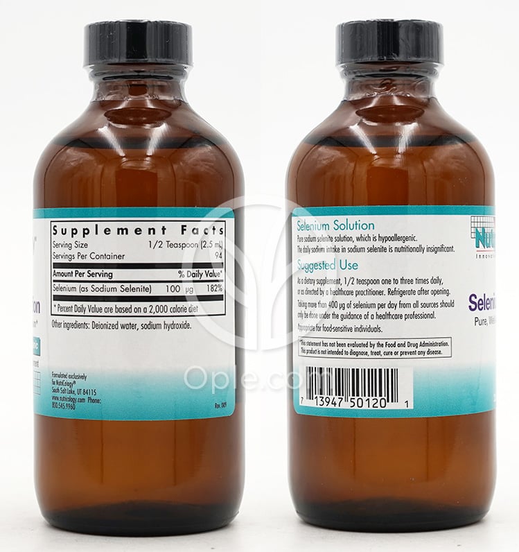 ニュートリコロジー_セレニウムソリューション、236ml — 후면