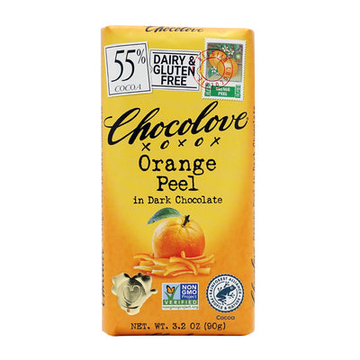 チョコラブ_オレンジピール入りダークチョコレート 90g