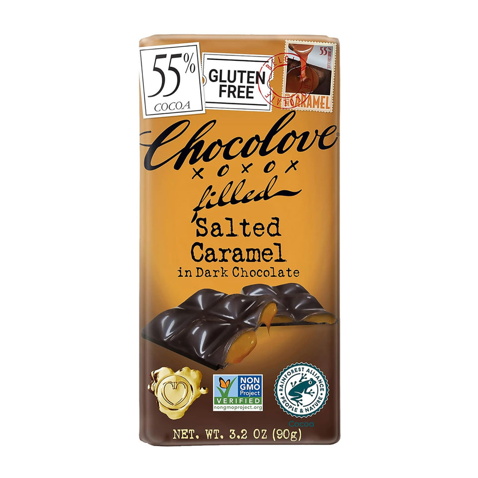 チョコラブ_フィールデッドソルテッドキャラメルダークチョコレート、90g
