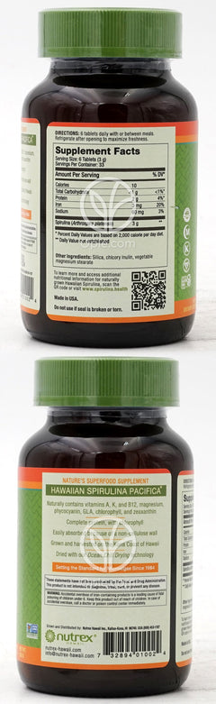뉴트렉스하와이_퓨어 하와이안 스피루리나 500mg, 200타블렛