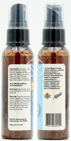 퍼시픽리소스인터내셔널_마누카&프로폴리스 오랄 스프레이, 60ml