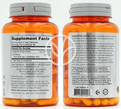 ナウフーズ_スポーツ アルギニン＆オルニチン 500mg / 250mg、ベジカプセル100粒