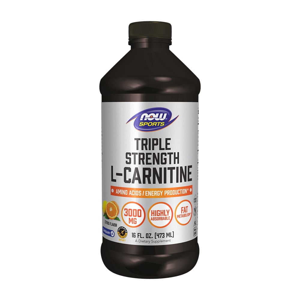 ナウフーズ_スポーツ トリプルストレングス L-カルニチン リキッド 3000mg シトラス味、473ml