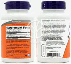 ナウフーズ_アセチル-L-カルニチン500mg、100植物性カプセル