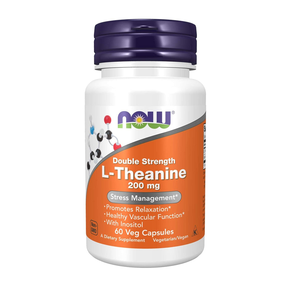 ナウフーズ_ダブルストレングス L-テアニン 200mg、60植物性カプセル