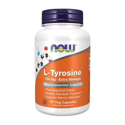 ナウフーズ_L-チロシン 750mg、エクストラストレングス 90植物性カプセル
