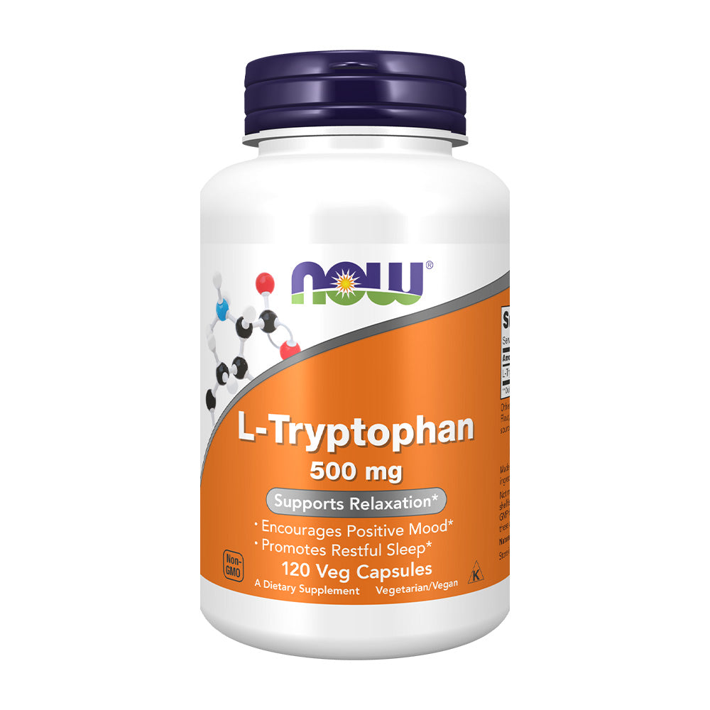 ナウフーズ_L-トリプトファン 500mg、ベジカプセル120粒