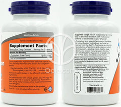 ナウフーズ_L-トリプトファン 500mg、ベジカプセル120粒