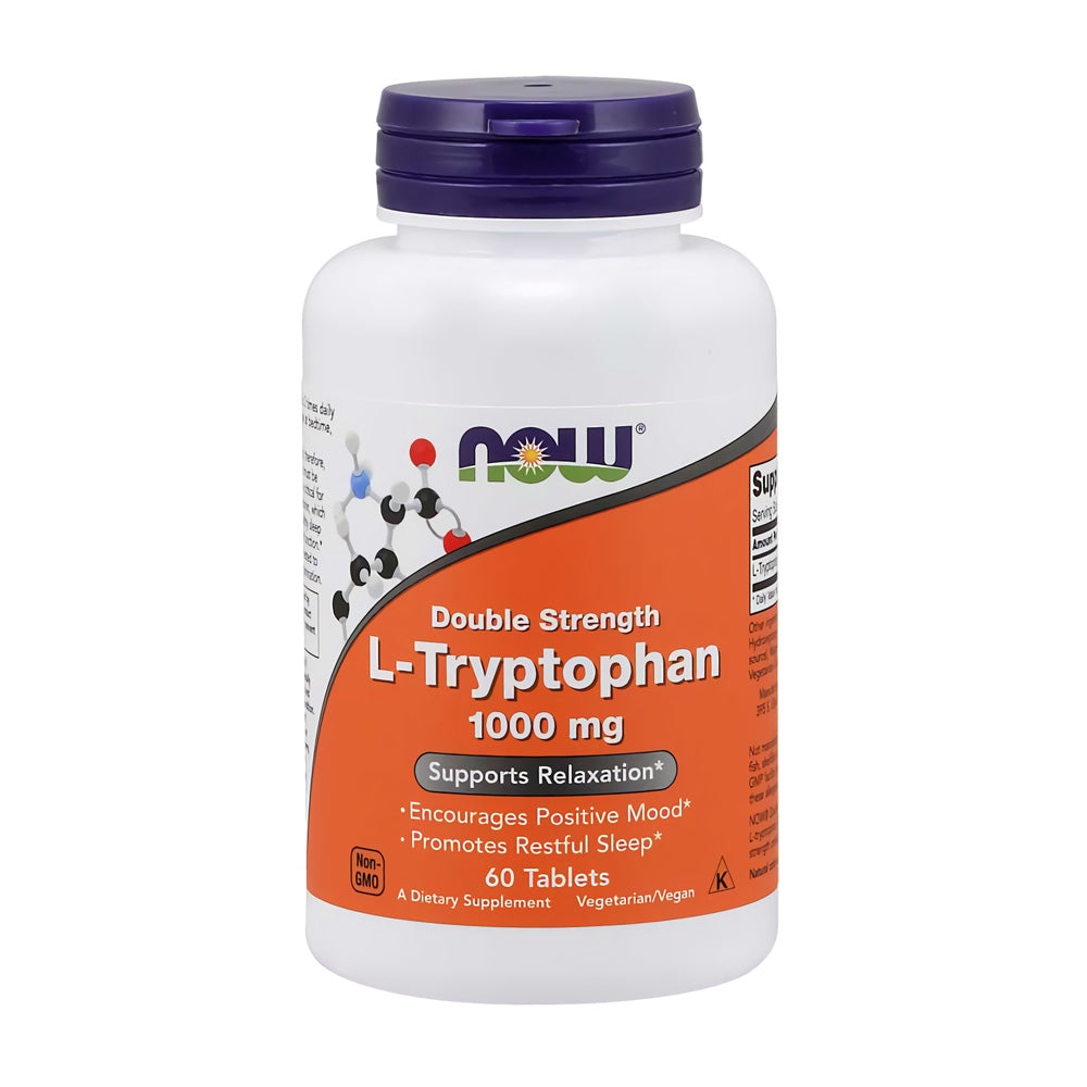 ナウフーズ_ダブルストレングス L-トリプトファン 1000mg、60タブレット