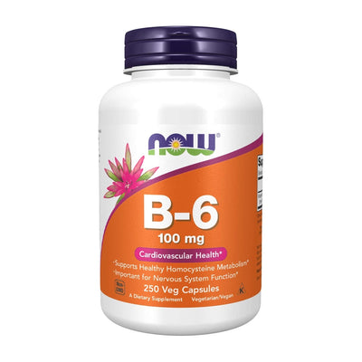 나우푸드_비타민 B-6 100mg, 250 베지캡슐