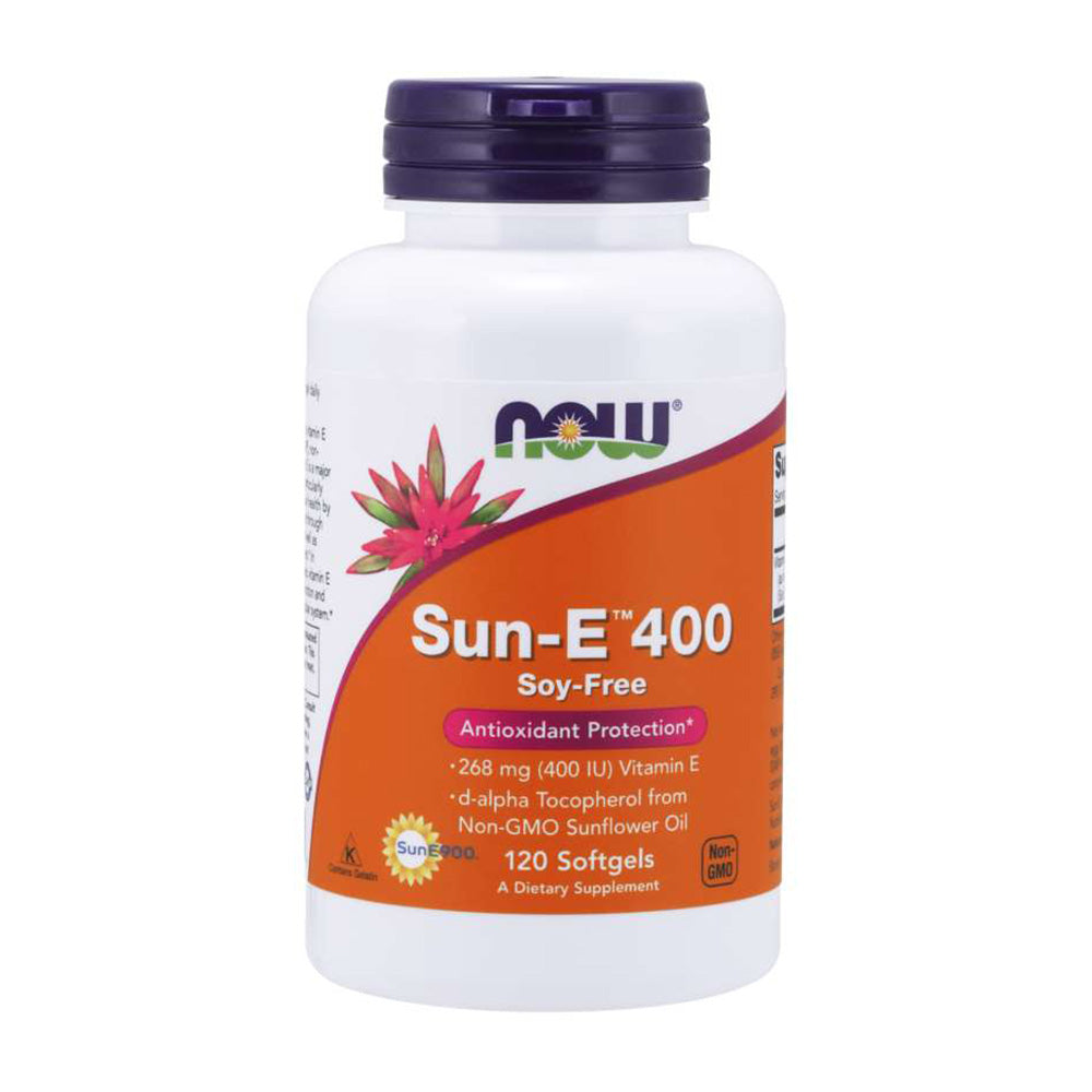 NOW Foods_サン-E 400 遺伝子組み換えでない大豆使用、120ソフトジェル