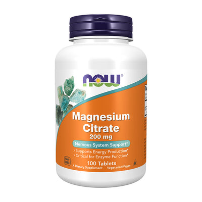 나우푸드_Magnesium Citrate 200 mg, 100 Tablets