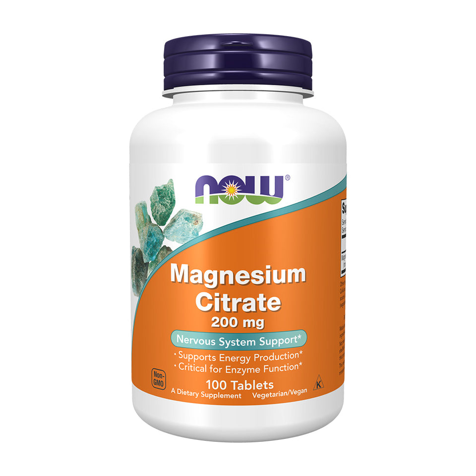 나우푸드_Magnesium Citrate 200 mg, 100 Tablets