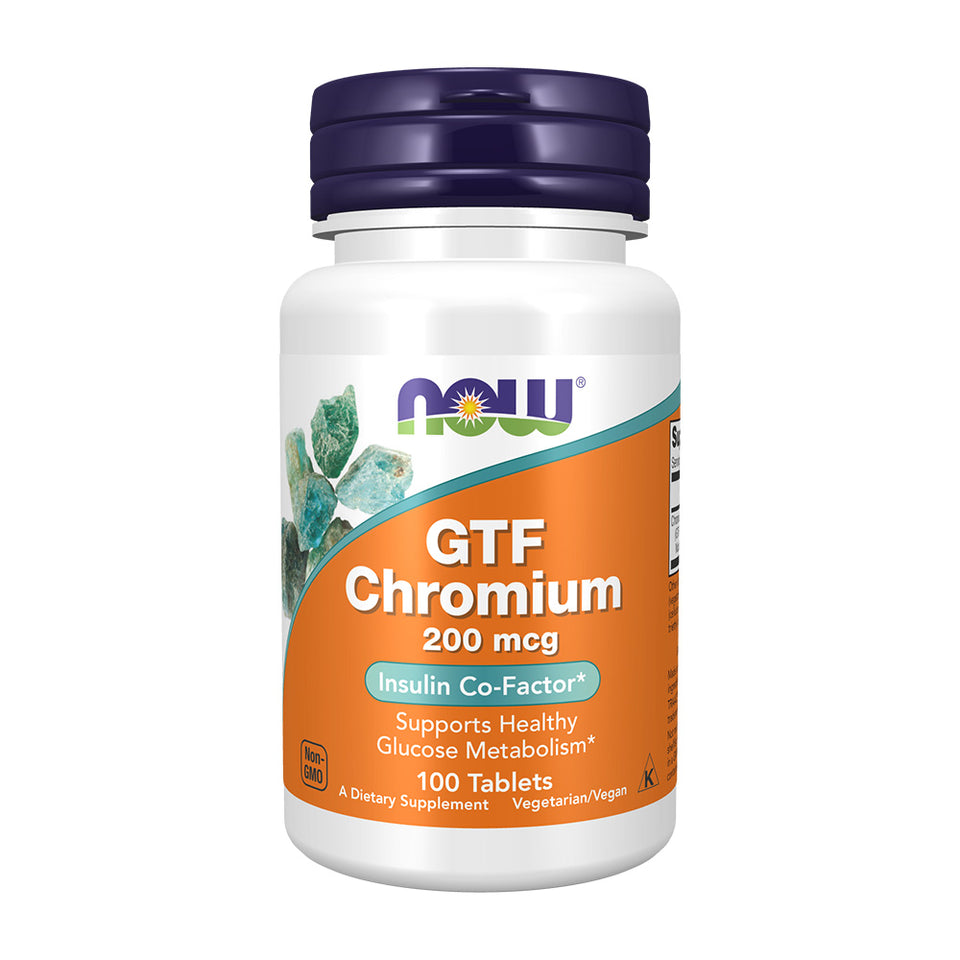 나우푸드_GTF Chromium 200 mcg, 100 Tablets