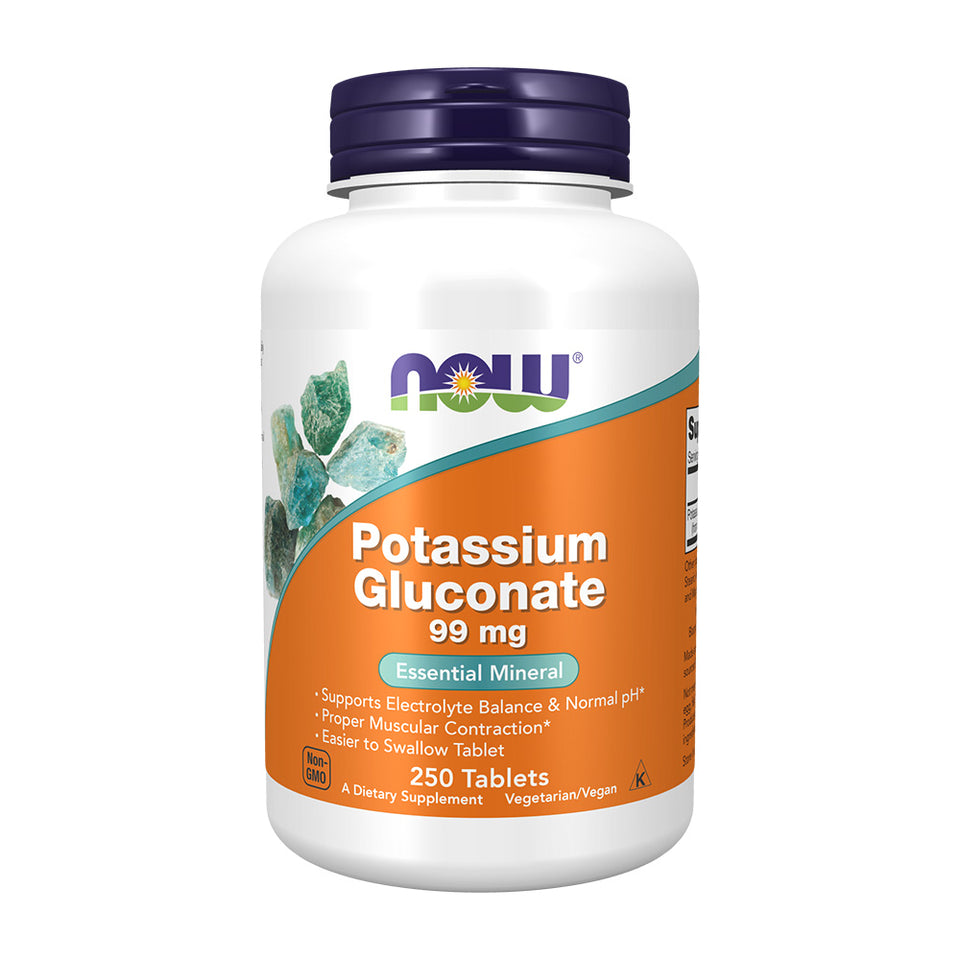 나우푸드_Potassium Gluconate 99 mg, 250 Tablets