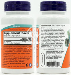 NOW Foods_亜鉛ピコリネート 50mg、120植物性カプセル