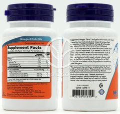 NOW Foods_分子蒸留オメガ-3 1000mg、30ソフトジェル