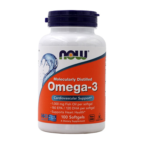나우푸드_Molecularly Distilled Omega-3  100 Softgels