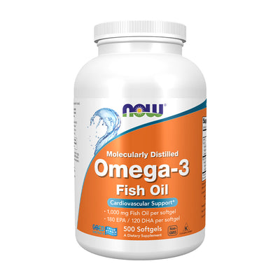 ナウフーズ_分子蒸留オメガ3フィッシュオイル1000mg、500ソフトジェル