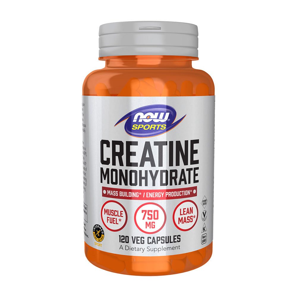 ナウフーズ_スポーツ クレアチン モノハイドレート 750mg、植物性カプセル120粒