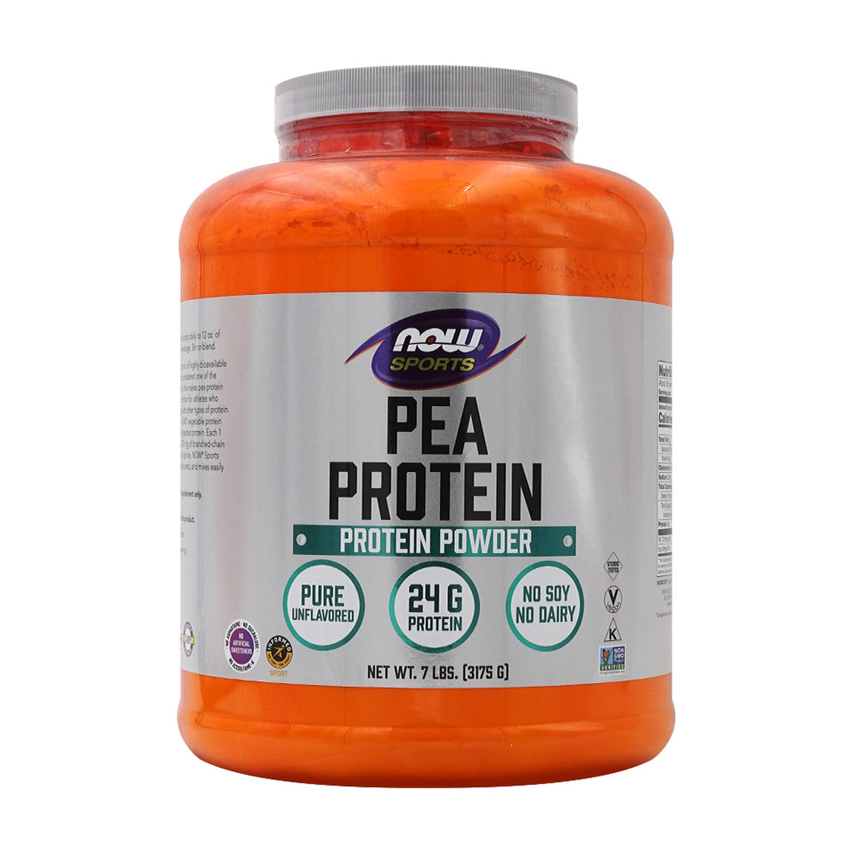 나우푸드_Sports Pea Protein Powder Unflavored,  7 lb