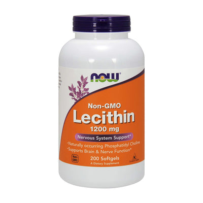 Now Foods_非遺伝子組み換えレシチン 1200 mg 200ソフトジェル