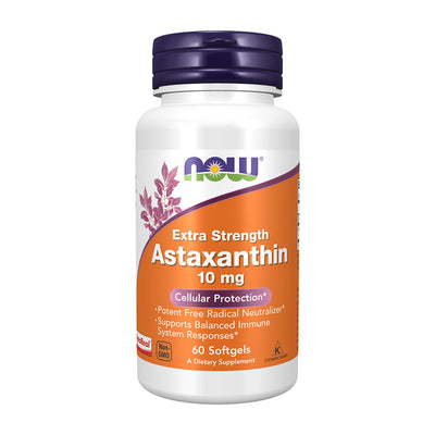 NOW Foods_エクストラストレングス アスタキサンチン 10mg、60ソフトジェル