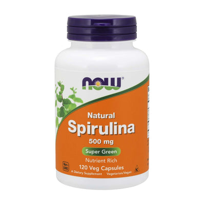 ナウフーズ_ナチュラル スピルリナ 500 mg 120 植物性カプセル