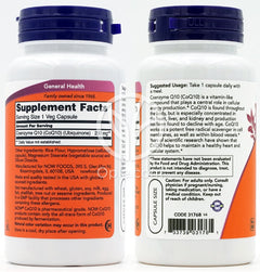 Now Foods_コエンザイムQ10 200mg、ベジカプセル60粒