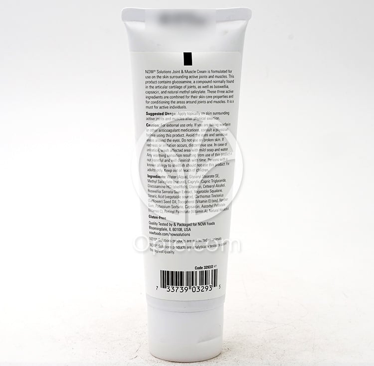 나우푸드_Solutions, Joint & Muscle Cream with Capsaicin & Boswellia  4 fl oz — 후면